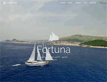 Tablet Screenshot of fortuna-sail-croatia.com